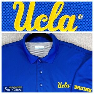 new without tags Columbia PFG UCLA Bruins performance Polo Fishing Shirt Men L‎